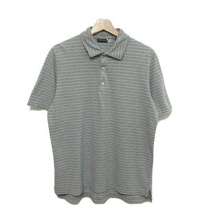 Saks Fith Avenue Polo Size M Short Sleeve Striped